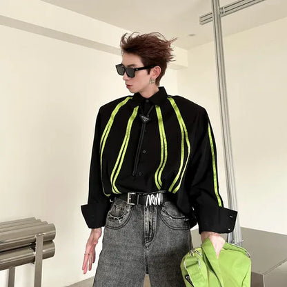saferido Fashion Korean Spring New Long Sleeve Men turndown collar T-shirt Round Collar White Black Red Solid Color Shirts For Male