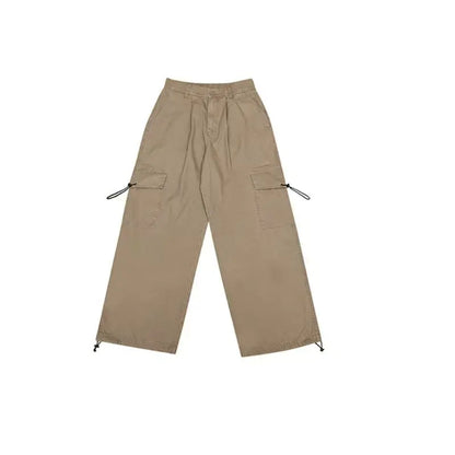 Spring Casual Men Set Retro Simplicity Pocket Denim Shirt+big Pocket Street Hip-hop Cargo Pants 2-pcs Japanese Fashion Suit