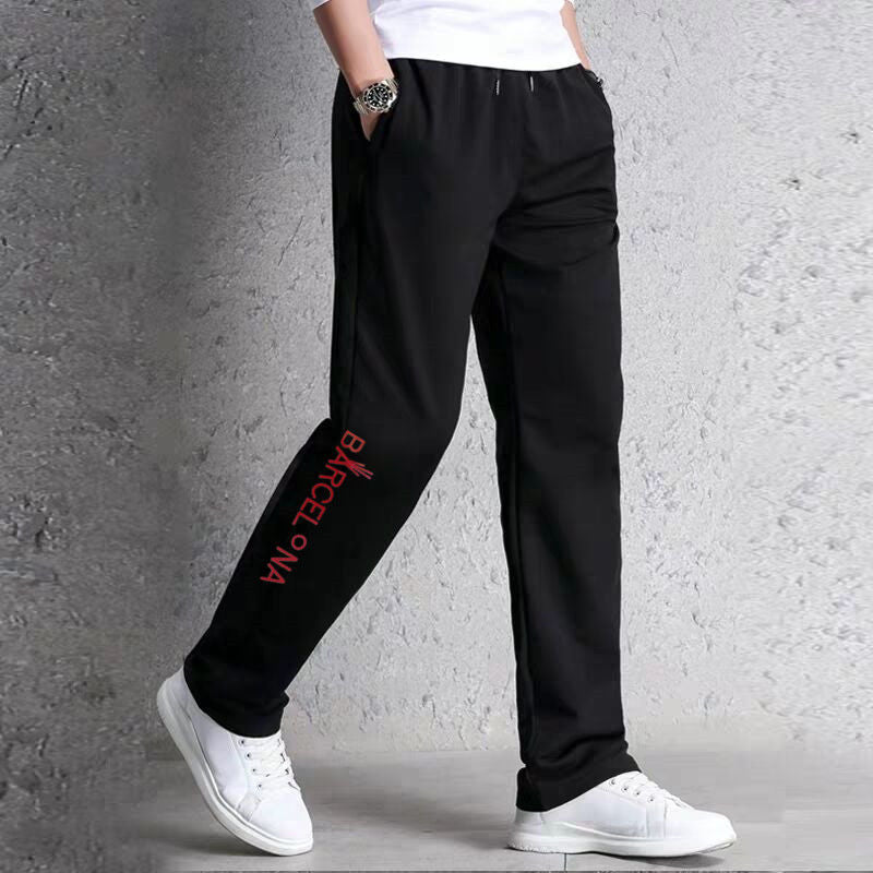 Spring Autumn Men's Sports Running Pants Joggers Loose Straight Cylinder Active Pants Gym Workout Jogging Trousers