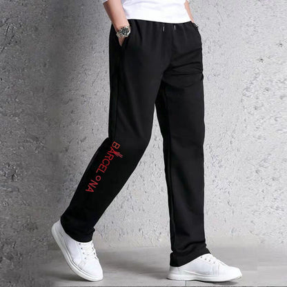 Spring Autumn Men's Sports Running Pants Joggers Loose Straight Cylinder Active Pants Gym Workout Jogging Trousers