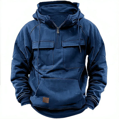 Vintage Men Hoodie Sweatshirt Street Man Clothing Men's Oversized Hooded Pullover Male Retro Harajuku Solid Color Hoody