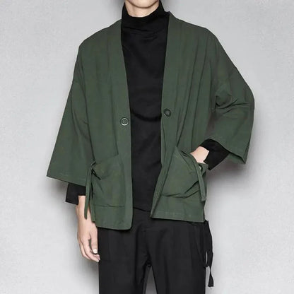 saferido Japanese Retro Kimono Robe Cardigan Shirt Men And Men Casual Yukata Haori Summer Thin Coat Tops Sunscreen Coat Beach Tops