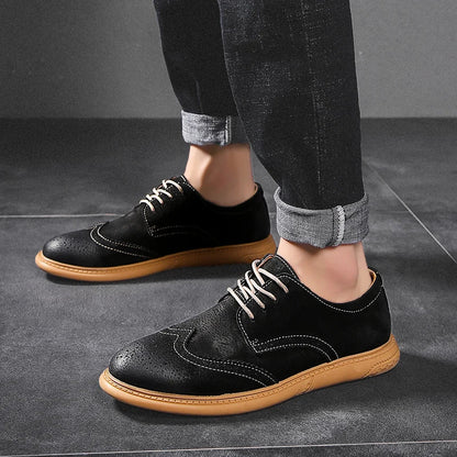 saferido New High Quality Men's shoes 100% Genuine Leather Casual Shoes Waterproof Work Shoes Cow Leather Loafers Plus Size 38-48