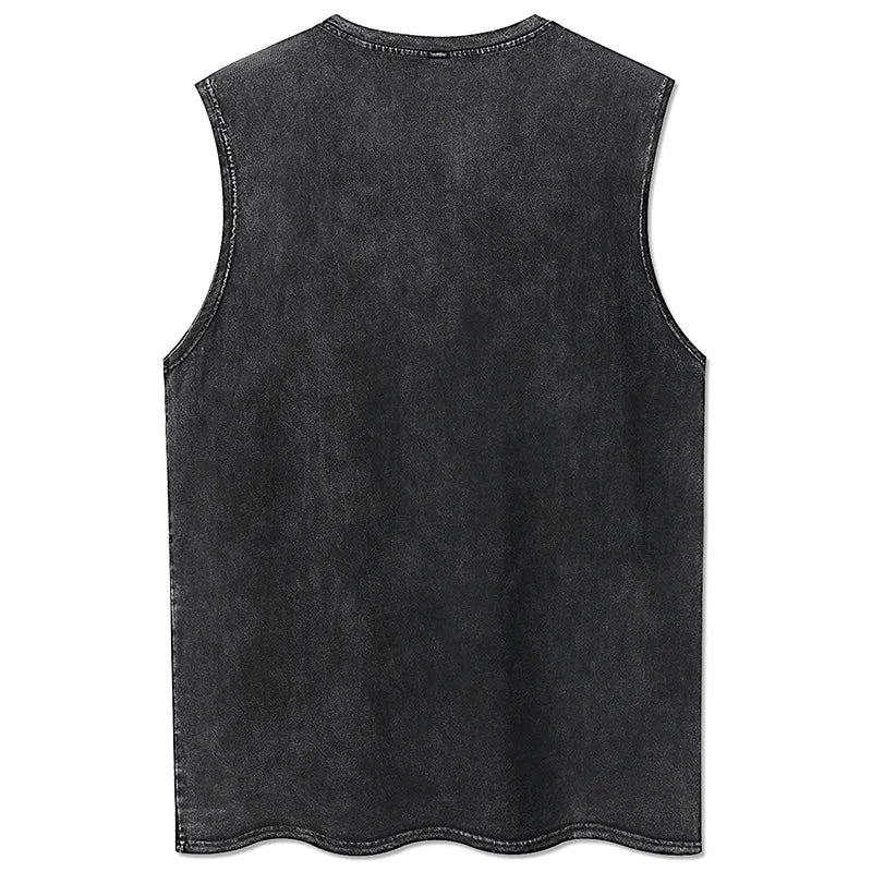 100% Cotton Men's Clothing Vintage Black Acid Wash Hoodies Men Women Oversized Hip Hop Sweatshirts Casual Pullover Y2K Clothes