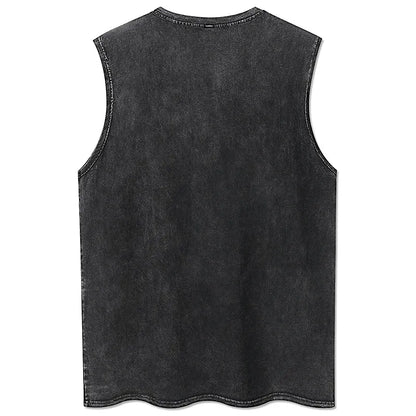 100% Cotton Men's Clothing Vintage Black Acid Wash Hoodies Men Women Oversized Hip Hop Sweatshirts Casual Pullover Y2K Clothes