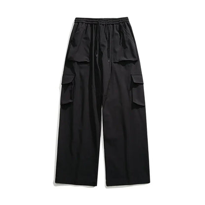 Men‘s Cargo Pants Multi Pocket Jogger Harlan Pants Men Elastic Waist Hip Hop Casual Trousers Large Size Sweatpants Black 5XL