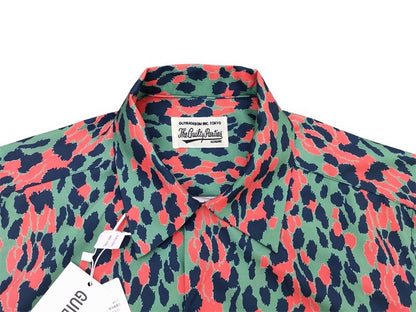 Leopard Print Wacko Maria High Quality Men Women Streetwear Casual Short Shirt Japan