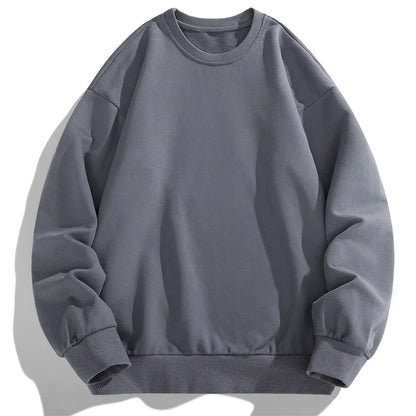 Fashion Solid White Sweatshirts Men Autumn Winter Casual Crewneck Sweatshirt Mens Hoodie Tops Male Brand Hip Hop Pullovers