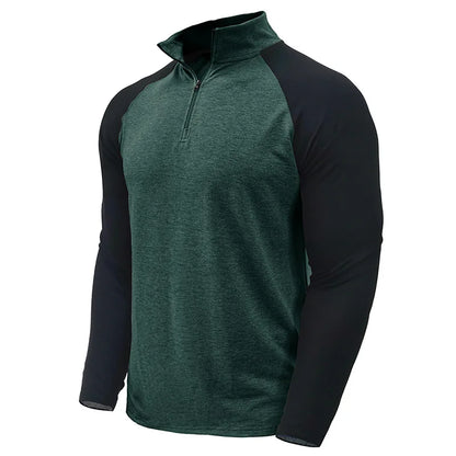 saferido Men Sweatshirts Spring Men's Hoodies Pullover Half Zipper Male Sports Hoody Outdoor Autumn Solid Color Turtleneck Sweaters
