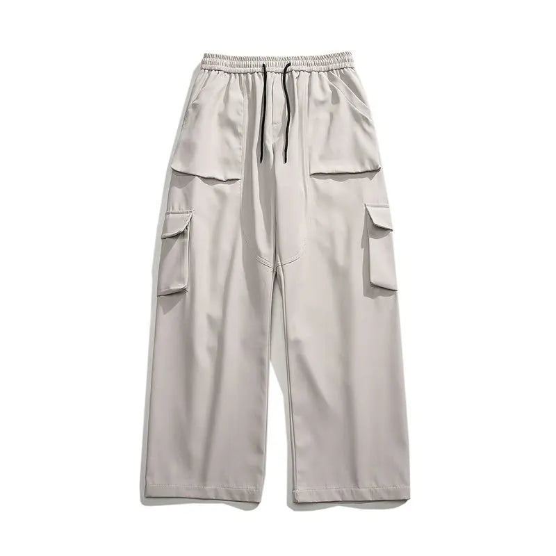 Men‘s Cargo Pants Multi Pocket Jogger Harlan Pants Men Elastic Waist Hip Hop Casual Trousers Large Size Sweatpants Black 5XL