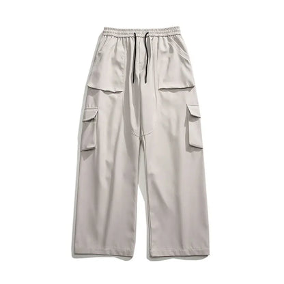 Men‘s Cargo Pants Multi Pocket Jogger Harlan Pants Men Elastic Waist Hip Hop Casual Trousers Large Size Sweatpants Black 5XL