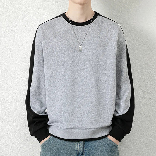 saferido New Hoodie Men's Sweatshirts Casual Round Neck Spring Autumn New Pullover Men Sweatshirt Long Sleeve Clothing Hooded Tops