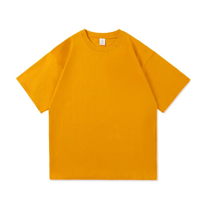 Men Oversized Graphic Solid T Shirts Colorfuls 100% Cotton  Mens White Classical Tee Male Short Sleeve O-Neck Tops