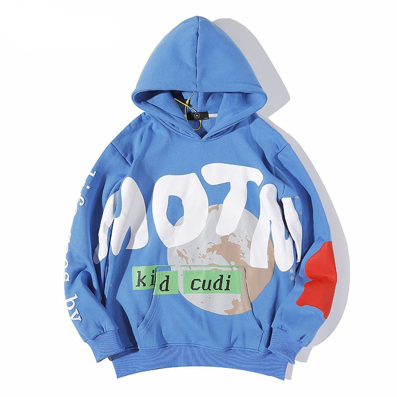 Kanye West Hooded Fleece Sweatshirts Bieber Hip Hop Graffiti Womens Hoodies Pullover Foaming Printing Hoodies Streetwear Men