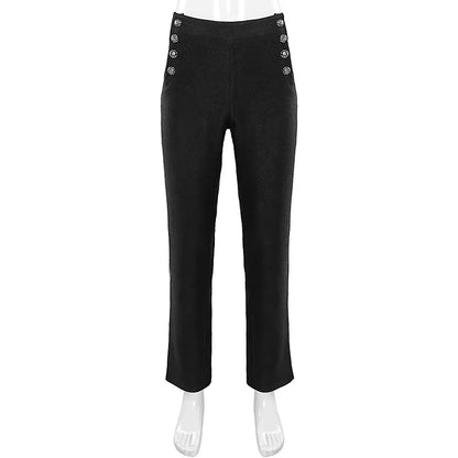 Men's Gothic Vampire Cosplay Costume Trousers Vintage Steampunk Dark Jacquard Victorian Trousers Party Halloween Costumes Homme
