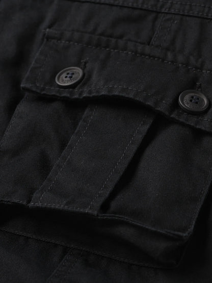 Men's Casual Cargo Pants Military Army Camo Pants Combat Work Pants with 8 Pockets(No Belt)