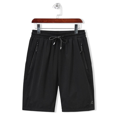 Large Men's Shorts Mesh Elastic Summer Breeches 8XL 6XL Big Size Clothing Nylon Black Grey Spandex Sweat Shorts Plus Size Shorts