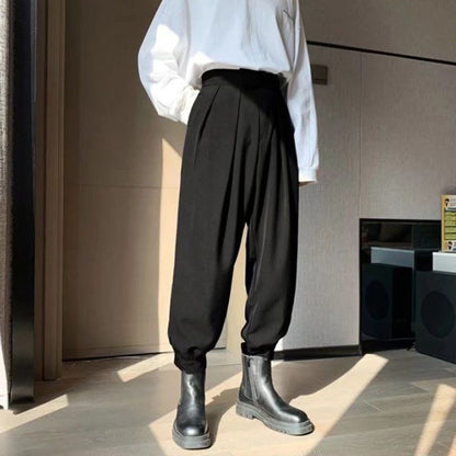 Men Pants Streetwear Joggers Casual Harem Trousers Harajuku Korean Tapered Male Blazer Pants  High Streetwear Japanese