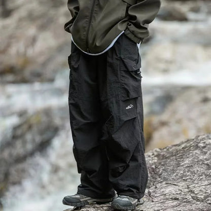 Parachute Cargo Pants Men Oversize Outdoor Casual Trousers Male Waterproof Pants Man Japanese Streetwear Hip Hop