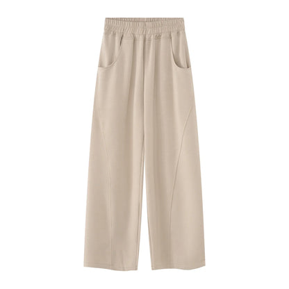 saferido Baggy Sweatpants Men Wide Leg Casual Pants Men Oversize Gray Khaki Trousers Male Loose Korean Streetwear Old Money