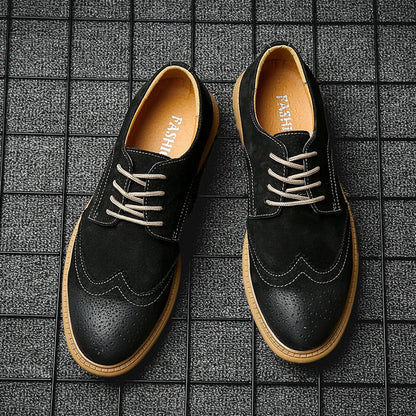 saferido New High Quality Men's shoes 100% Genuine Leather Casual Shoes Waterproof Work Shoes Cow Leather Loafers Plus Size 38-48