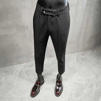 saferido Men Clothing Dress Trousers Spring and Summer Fashion Casual Korean Style Easy Matching Thin Suit Pants Trend Slim Leggings