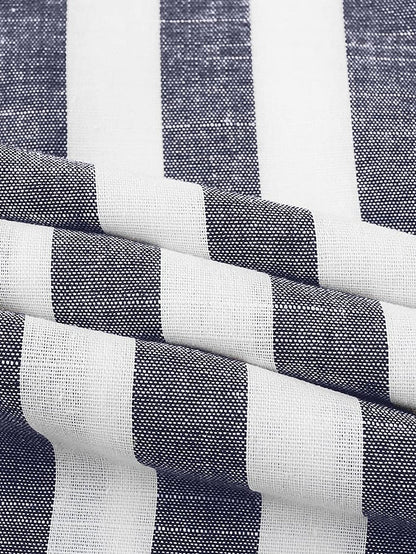 Men's Shirt Button Up Shirt Casual Shirt Summer Shirt Beach Shirt Yellow Pink Blue Sky Blue Green Long Sleeve Striped Lapel Street Vacation Print Clothing Apparel Fashion Leisure Hawaiian