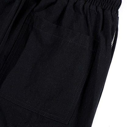 Men's Cargo Pants Cargo Trousers Techwear Pocket Plain Comfort Breathable Outdoor Daily Going out 100% Cotton Fashion Casual Black Micro-elastic
