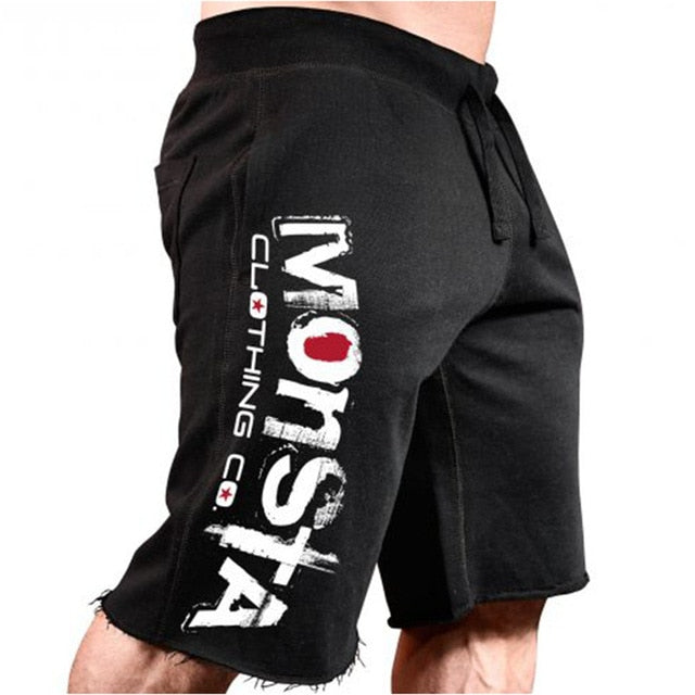 saferido      Men New Cotton Shorts Men's loose Short Trousers Fitness Bodybuilding Jogger Mens Brand durable Sweatpants Fitness Workout Short