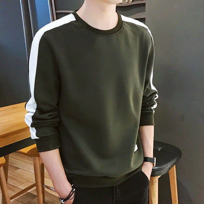 saferido       Men's Hoodies Long Sleeve Sweatshirt Winter Solid Color Army Green Sweatshirt  Streetwear Slim  Hoodies Men M-4XL Big Size