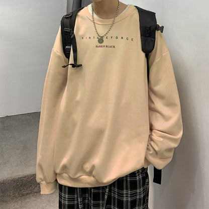 Spring Men Casual Sweatshirts Harajuku 1997 Printed Men Oversized Hoodies Korean Man Casual Loose Pullovers
