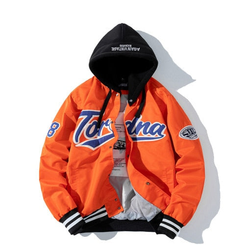 saferido      Hip Hop Baseball Jacket Men Women Embroidery Jacket Letter Streetwear Jacket Fashion Vintage Windbreaker Couples Spring Autumn