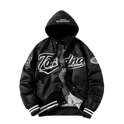 saferido      Hip Hop Baseball Jacket Men Women Embroidery Jacket Letter Streetwear Jacket Fashion Vintage Windbreaker Couples Spring Autumn