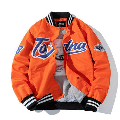 saferido      Hip Hop Baseball Jacket Men Women Embroidery Jacket Letter Streetwear Jacket Fashion Vintage Windbreaker Couples Spring Autumn