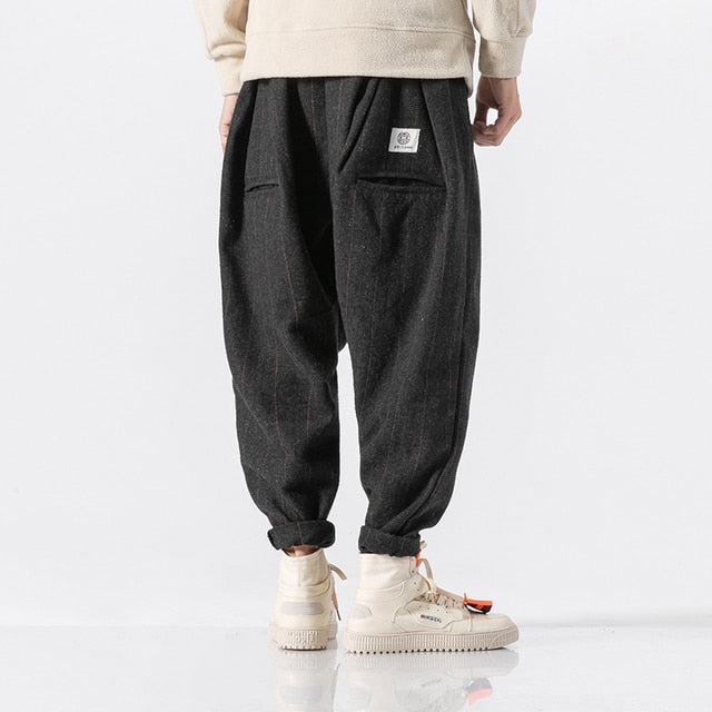 saferido       New Plaid Men's Jogging Sweatpants Winter Men Harem Pants Casual Big Size Harajuku Woman Cargo Pants Streetwear Dropshipping
