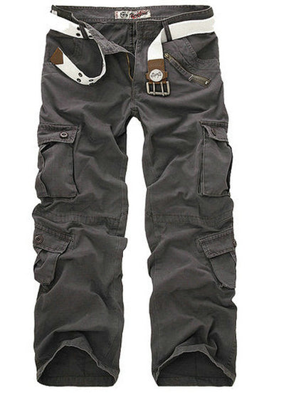 Men's Fashion Trendy New Camouflage Mens Cargo Pants Multi-Pocket Fashion Military Tactical Pants Mens Leisure Cotton Straight Zipper Male Pants